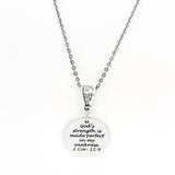 Faith Gift, Gods Strength Is Made Perfect In My Weakness Necklace, 2 Corinthians 12 9, Scripture Gift, Faith Jewelry, Gift For Her
