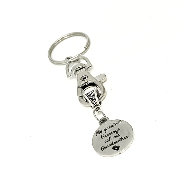Grandmother Gifts, My Greatest Blessings Call Me Grandmother Keychain, Grandmother Gifts, Gift For Grandmother From Grandchildren
