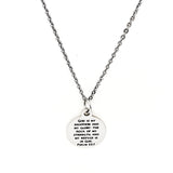 Faith Gift, God Is My Salvation And My Glory Necklace, Psalm 62 7, Scripture Gift, Scripture Jewelry, Faith Jewelry, Gift For Her