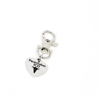 Pacemaker ICD Zipper Pull, Pacemaker ICD Medical ID Tag, Medical Awareness Tag, Pacemaker Medical Awareness, Medical Bag Charm, Luggage Tag