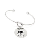 Faith Jewelry, Wake Pray Slay Charm Bracelet, Faith Motivation, Motivating Gift, Encouraging Gift, Gift For Her, Daughter Gift, Wife Gift