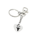Medical Awareness Keychain, ICD Charm Keychain, Medical Notification, ICD Notice Charm, Pacemaker Awareness, Pacemaker Notice, Heart Issue