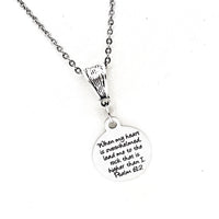 Scripture Gifts, When My Heart Is Overwhelmed Lead Me To The Rock Necklace, Psalm 61 2 Jewelry, Scripture Quotes, Faith Jewelry Gifts