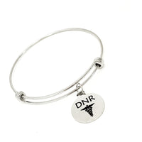 DNR Bracelet, DNR Charm, Do Not Resuscitate, Medical Choices Jewelry, Medical Awareness Gifts, Medical Caduceus Image, DNR Jewelry