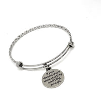 If Your Dreams Don’t Scare You They Aren’t Big Enough Charm Bracelet, Stacking Bangle, Charm Bangle, Gift For Her, Daughter Gift, Dream Big