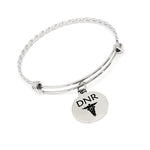 DNR Bracelet, Do Not Resuscitate Bracelet, Charm Bracelet, Medical Choice Notice, Medical Decision Notice, DNR Charm, DNR Jewelry