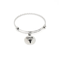 DNR Bracelet, Do Not Resuscitate Bracelet, Charm Bracelet, Medical Choice Notice, Medical Decision Notice, DNR Charm, DNR Jewelry