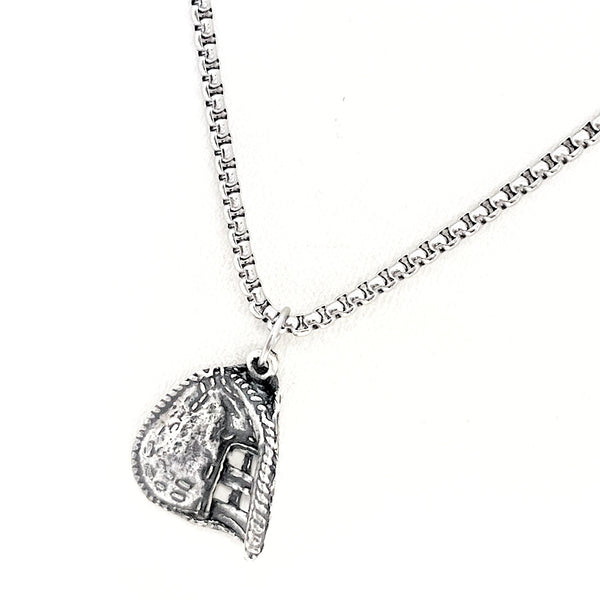 Baseball Catcher Gifts, Baseball Player Necklace, Baseball Catcher Charm, Catchers Mitt Charm, Son Gift, Catcher Mom Gift, Gift For Him