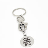 Keychain Gift, Work Hard Dream Big Keychain, Daughter Gift, Son Gift, Student Athlete Gift, Entrepreneur Gift, Motivating Quote Gift