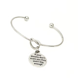 Motivation Gift, If Your Dreams Don’t Scare You They Aren’t Big Enough Charm Bracelet, Motivating Quotes, Motivating Her, Encouragement Gift