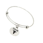 DNR Bracelet, DNR Charm, Do Not Resuscitate, Medical Choices Jewelry, Medical Awareness Gifts, Medical Caduceus Image, DNR Jewelry