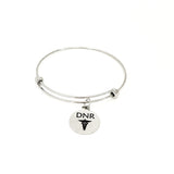 DNR Bracelet, DNR Charm, Do Not Resuscitate, Medical Choices Jewelry, Medical Awareness Gifts, Medical Caduceus Image, DNR Jewelry