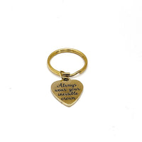 Motivating Her, Always Wear Your Invisible Crown Charm Keychain, Encouraging Her, Daughter Gift, Wife Gift, Princess Gift, Queen Gift