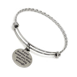 If Your Dreams Don’t Scare You They Aren’t Big Enough Charm Bracelet, Stacking Bangle, Charm Bangle, Gift For Her, Daughter Gift, Dream Big