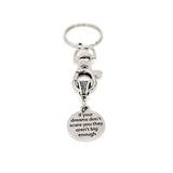 Motivating Gift, If Your Dreams Don’t Scare You They Aren’t Big Enough Charm Keychain, Encouragement Gift, Daughter Gift, Wife Gift