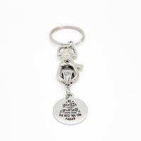 Encouragement Gift, Be Gentle With Yourself You’re Doing The Best You Can Charm Keychain, Gift For Me, Encouraging Her, Getaway Gifts