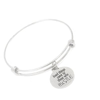 Success Gift, Good Things Come To Those Who Hustle Bracelet, Stacking Bangle, Success Quote, Motivating Gift, Success Jewelry, Gift For Her