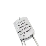 Dad Bookmark, I’ll Always Be Your Little Girl, You’ll Always Be My Hero Charm Bookmark, Fathers Day Gift, Dad Birthday Gift, Gift For Him