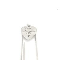 Affirmation Gifts, Love Who You Are Charm Bookmark, Daughter Gift, Son Gift, Wife Gift, Planner Bookmark, Reader Gift For Her, Encouraging