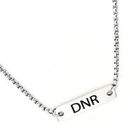 Medical Notice Necklace, DNR Necklace, Medical Decisions Alert, Medical Condition Jewelry, Do Not Resuscitate Necklace, Medical Choices