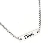 Medical Notice Necklace, DNR Necklace, Medical Decisions Alert, Medical Condition Jewelry, Do Not Resuscitate Necklace, Medical Choices