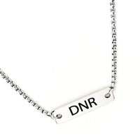 Medical Notice Necklace, DNR Necklace, Medical Decisions Alert, Medical Condition Jewelry, Do Not Resuscitate Necklace, Medical Choices