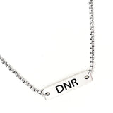 Medical Notice Necklace, DNR Necklace, Medical Decisions Alert, Medical Condition Jewelry, Do Not Resuscitate Necklace, Medical Choices