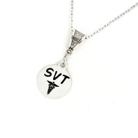 Medical Awareness Gift, SVT Necklace, Supraventricular Tachycardia, Medical Condition Jewelry, Medical Awareness Jewelry Gift For Her