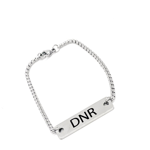 DNR Medical Bracelet, DNR Notice Awareness, DNR Jewelry, Medical Condition Bracelet, Medical Choice Gifts, Medical Decision Notification