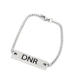 DNR Medical Bracelet, DNR Notice Awareness, DNR Jewelry, Medical Condition Bracelet, Medical Choice Gifts, Medical Decision Notification