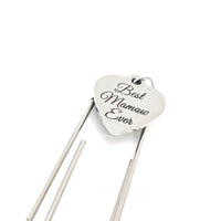 Mamaw Gift, Best Mamaw Ever Charm Bookmark, Reader Gift, Bible Bookmark, Planner Bookmark, Gift For Grandmother, Pregnancy Announce