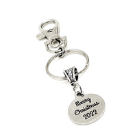 Merry Christmas 2022 Clip On Charm Keychain, Stocking Stuffer Gift, Christmas Keepsake, Wife Gift, Daughter Gift, Girlfriend Gift, Son Gift