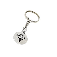 Medical Awareness Charm Keychain, No NSAIDS Keychain, Medical Condition Keychain, Medicine Allergy, Medical Caduceus Image, No NSAIDS Charm
