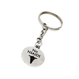 Medical Awareness Charm Keychain, No NSAIDS Keychain, Medical Condition Keychain, Medicine Allergy, Medical Caduceus Image, No NSAIDS Charm