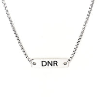 Medical Notice Necklace, DNR Necklace, Medical Decisions Alert, Medical Condition Jewelry, Do Not Resuscitate Necklace, Medical Choices