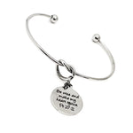 Faith Gift, Be Wise And Make My Heart Rejoice Charm Bracelet, Proverbs 27 11, Scripture Gift, Scripture Quote, Daughter Gift, Baptism Gifts