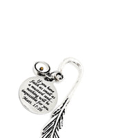 Mustard Seed Scripture Charm Bookmark