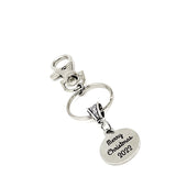 Merry Christmas 2022 Clip On Charm Keychain, Stocking Stuffer Gift, Christmas Keepsake, Wife Gift, Daughter Gift, Girlfriend Gift, Son Gift