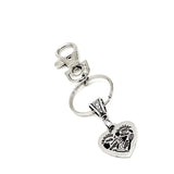 Baker Gift, Love To Bake Clip On Charm Keychain, Wife Gift, Daughter Gift, Cook Gift, Mom Gift, Vanilla, Butter, Milk, Sugar, Eggs