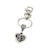 Baker Gift, Love To Bake Clip On Charm Keychain, Wife Gift, Daughter Gift, Cook Gift, Mom Gift, Vanilla, Butter, Milk, Sugar, Eggs