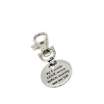 Faith Gifts, Act Justly, Love Mercy, Walk Humbly Clip On Charm, Micah 6 8 Quote, Scripture Quote, Christian Gifts, Baptism Gift, Bag Charm