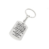 Serenity Prayer Keychain, Christian Keychain, God Grant Me, Serenity Prayer Gift, Serenity Prayer Charm, Recovery Gift, Recovery Keychain