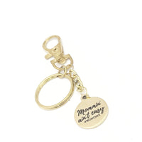 Mom Keychain, Mommin’ Ain’t Easy #Worthit Charm Keychain, Gift For Wife, New Mom Gift, Mom Car Keychain, Mom Of Multiples, Mom Christmas