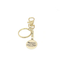 Mom Keychain, Mommin’ Ain’t Easy #Worthit Charm Keychain, Gift For Wife, New Mom Gift, Mom Car Keychain, Mom Of Multiples, Mom Christmas