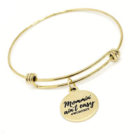 Mom Gift, Mommin’ Ain’t Easy #Worthit Charm Bracelet, New Mom Gift, Mom Christmas, Gift For Her, Wife Gift, Mom Of Multiples, Gift For Mom