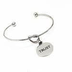 TRUST Charm Bracelet, Affirmation Gifts, Faith Gifts, Faith And Trust, Christian Gifts, Charm Bangle, Stacking Bracelet, Bulk Wholesale