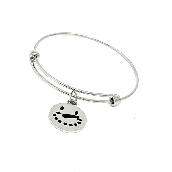 Snowman Charm Bracelet, Snow Day Gift, Wife Gift, Stacking Bangle, Gift For Her, Daughter Gift, Teacher Gift