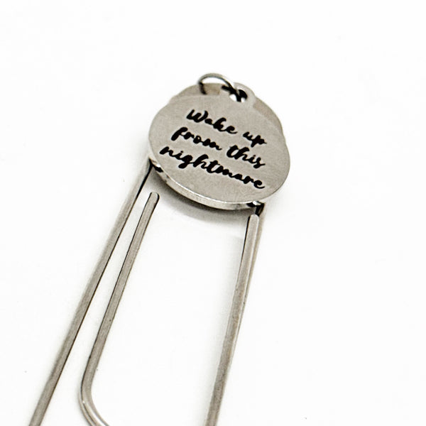 Starting Over Gift, Wake Up From This Nightmare Charm Bookmark, Divorce Gift, Starting Over, Encouraging Her, Moving Forward, Recovery Gift