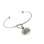 Love The Lord Your God Charm Bracelet, Cuff Bracelet, Matthew 22 37; Scripture Quote, With All Your Heart, All Your Mind, All Your Soul