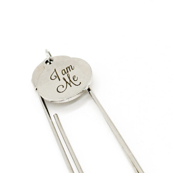 I Am Me Charm Bookmark, Gift For Her, Daughter Gift, Wife Gift, Affirmation Gift, Be Yourself, Planner Bookmark, Reader Gift, Graduation